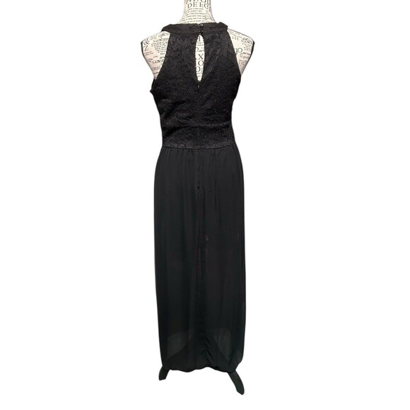 Sweet Storm Black Maxi Romper Evening Cocktail Holiday Sz Lg Whimsigoth - Picture 2 of 5